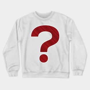 Question mark with wavy lines Crewneck Sweatshirt